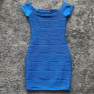Wavy Body Con Mini Dress